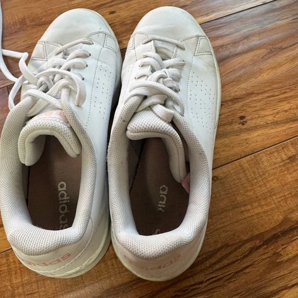 Adidas Womens Advantage Base White Casual Shoes Sneakers Size 7.5 - Picture 4 of 5